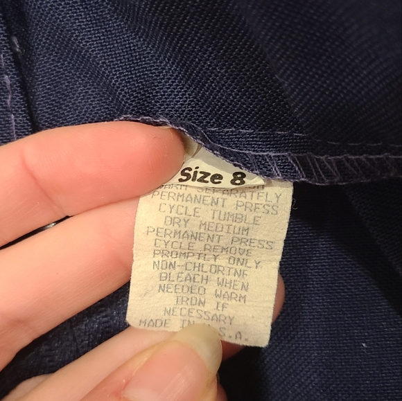 Vintage Lloyd Sportwear Navy Blue Long Pencil Skirt - Picture 5 of 8